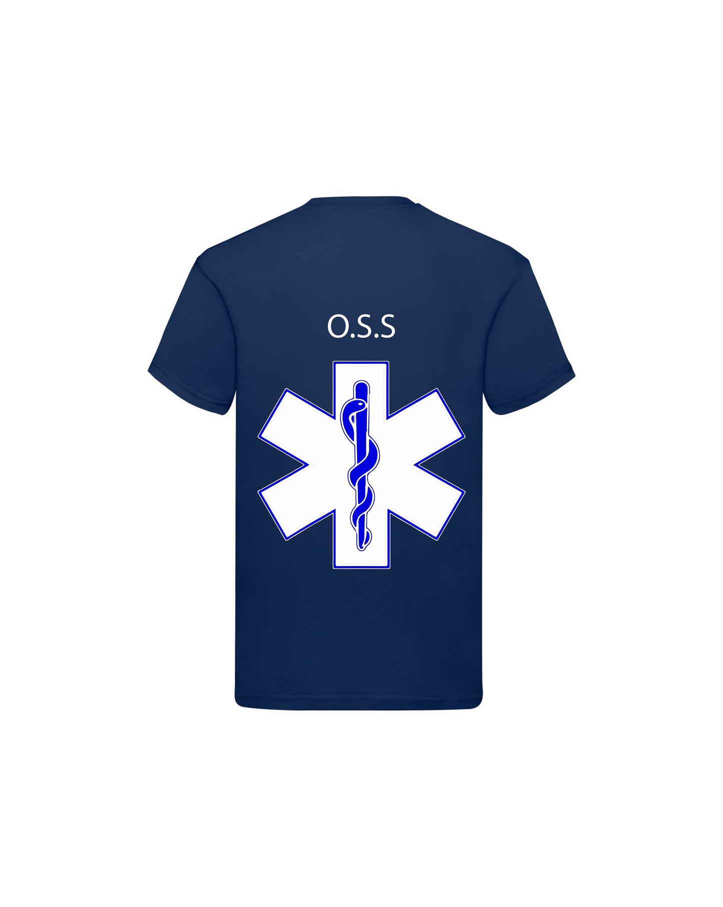 T-Shirt Uomo o Donna Cotone Basic Super vestibilità Top qualità - Ruolo operatore OSS Croce - Personalizzata con Nome