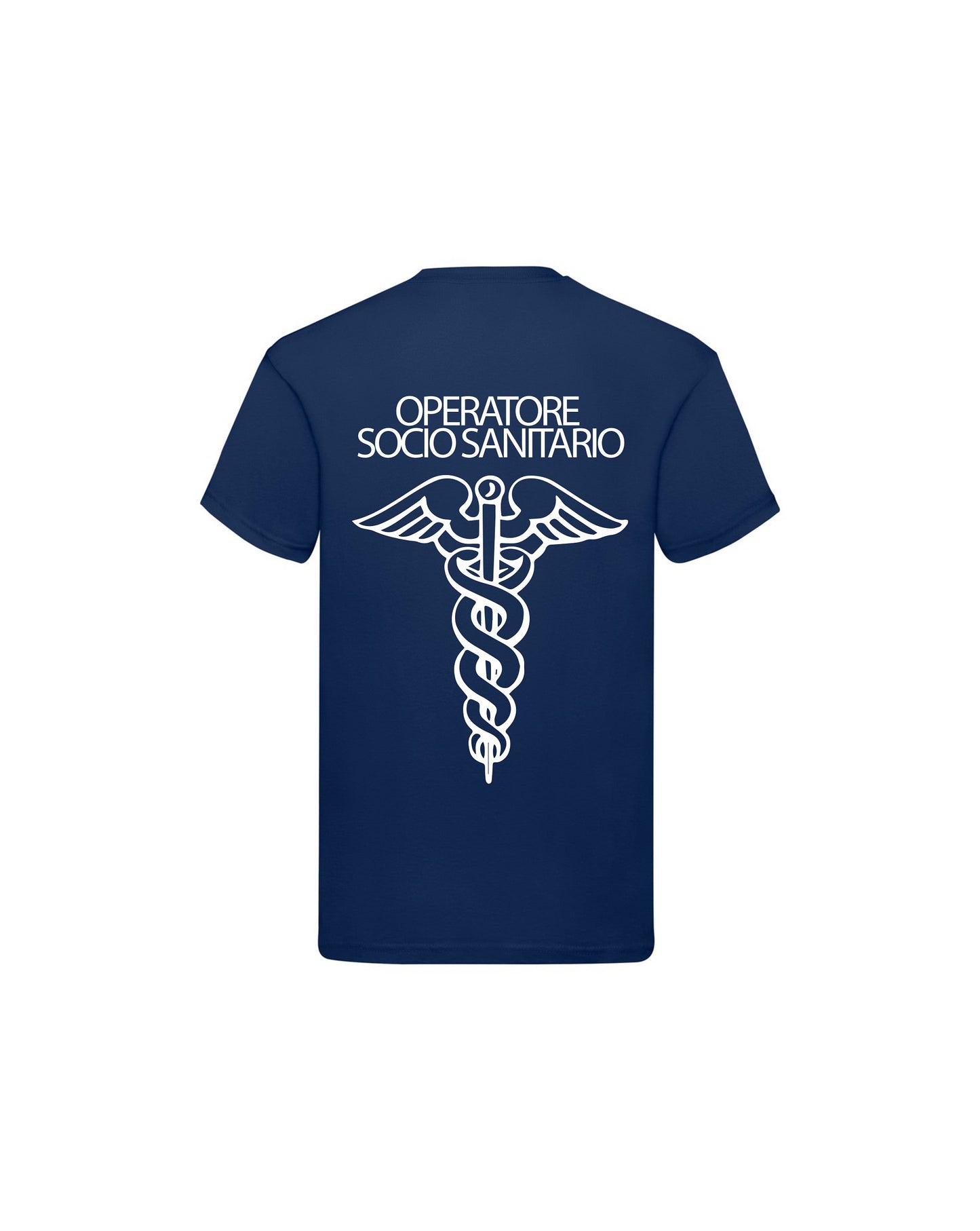 T-Shirt Uomo o Donna Cotone Basic Super vestibilità Top qualità - Ruolo operatore OSS Blu - Personalizzata con Nome