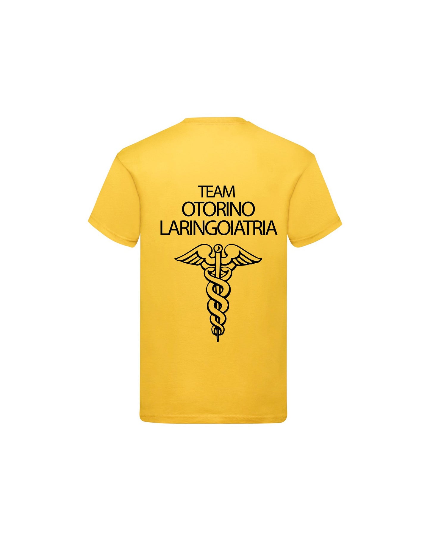 T-Shirt Uomo o Donna Cotone Basic Super vestibilità Top qualità - Team otorinolaringoiatria - Personalizzata con Nome