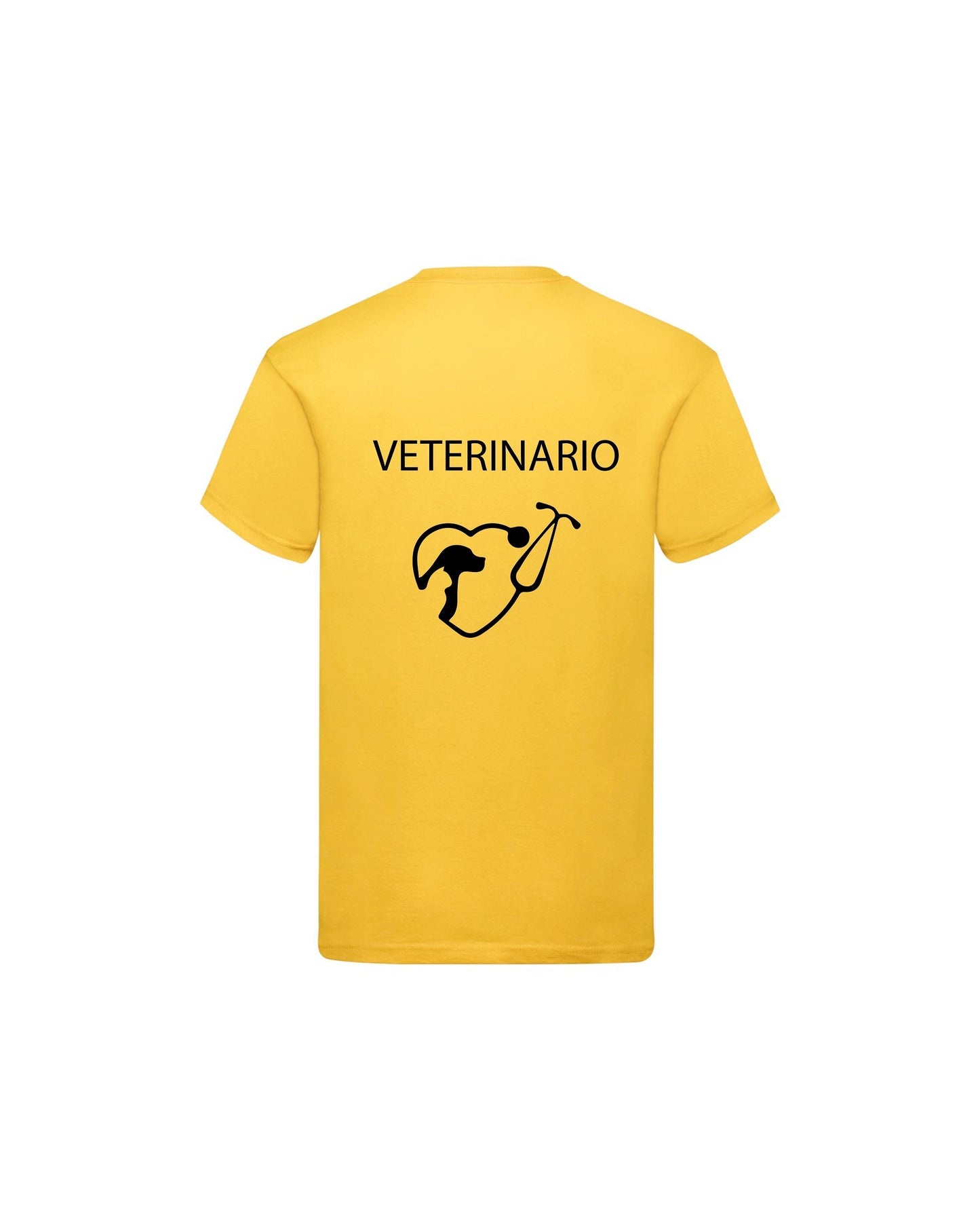 T-Shirt Uomo o Donna Cotone Basic Super vestibilità Top qualità - Ruolo Veterinario - Personalizzata con Nome