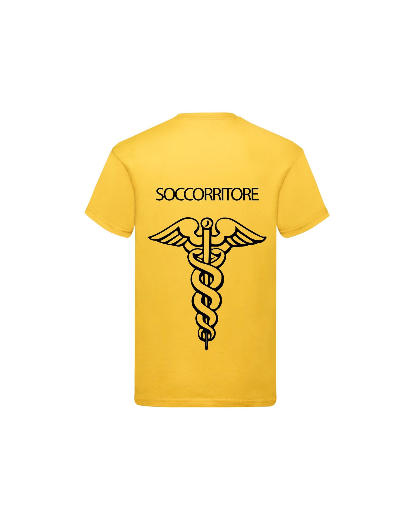 T-Shirt Uomo o Donna Cotone Basic Super vestibilità Top qualità - Ruolo soccorritore - Personalizzata con Nome