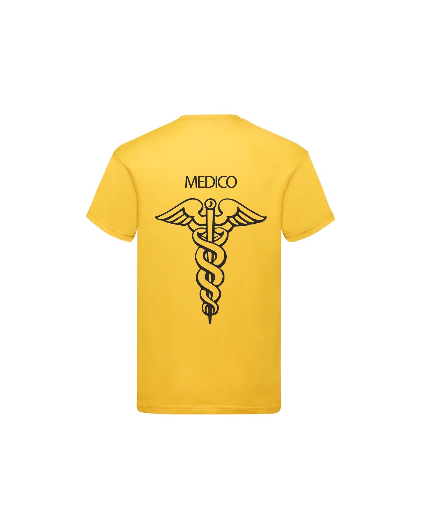 T-Shirt Uomo o Donna Cotone Basic Super vestibilità Top qualità - Ruolo di Medico Croce - Personalizzata con Nome
