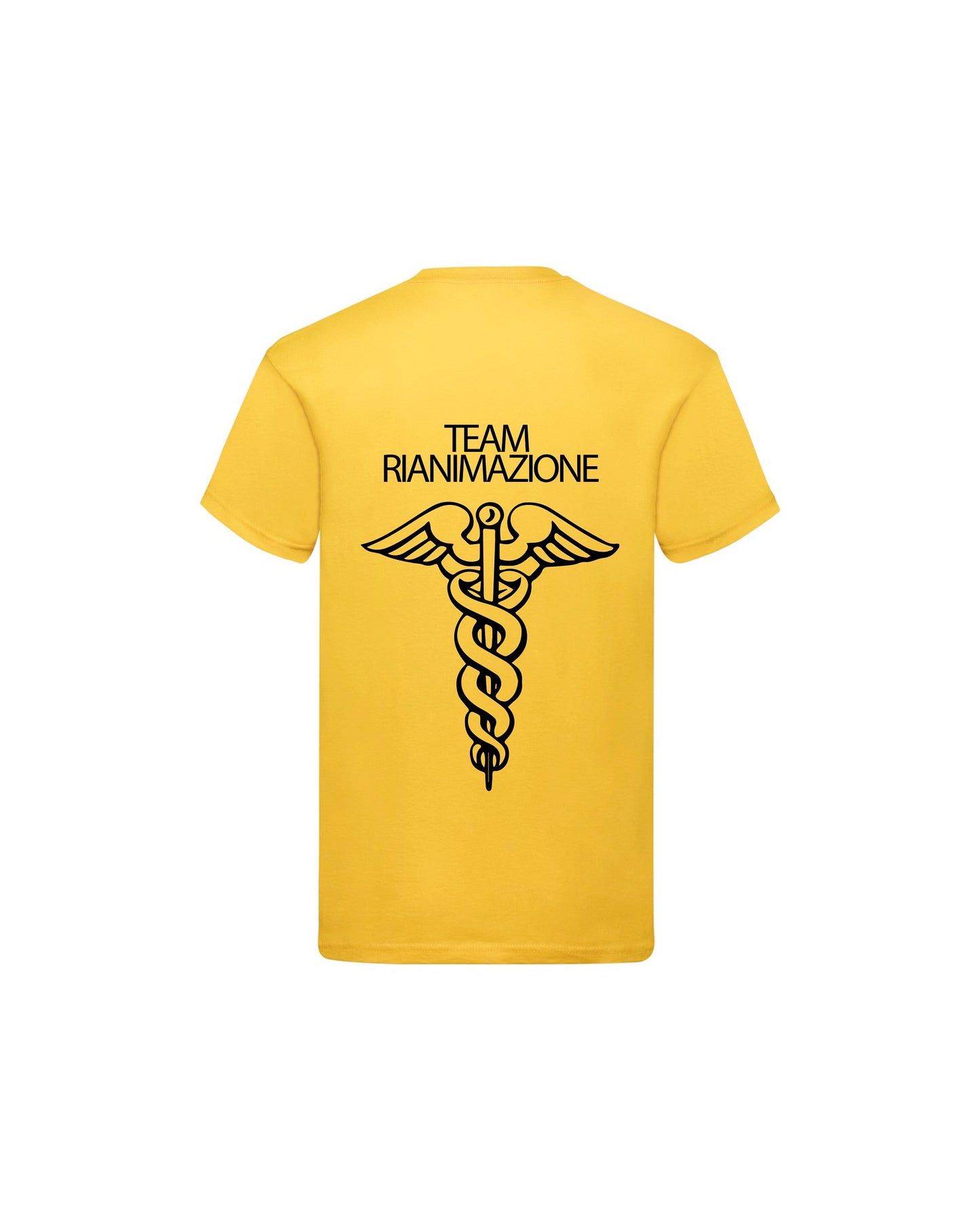 T-Shirt Uomo o Donna Cotone Basic Super vestibilità Top qualità - Team Rianimazione - Personalizzata con Nome