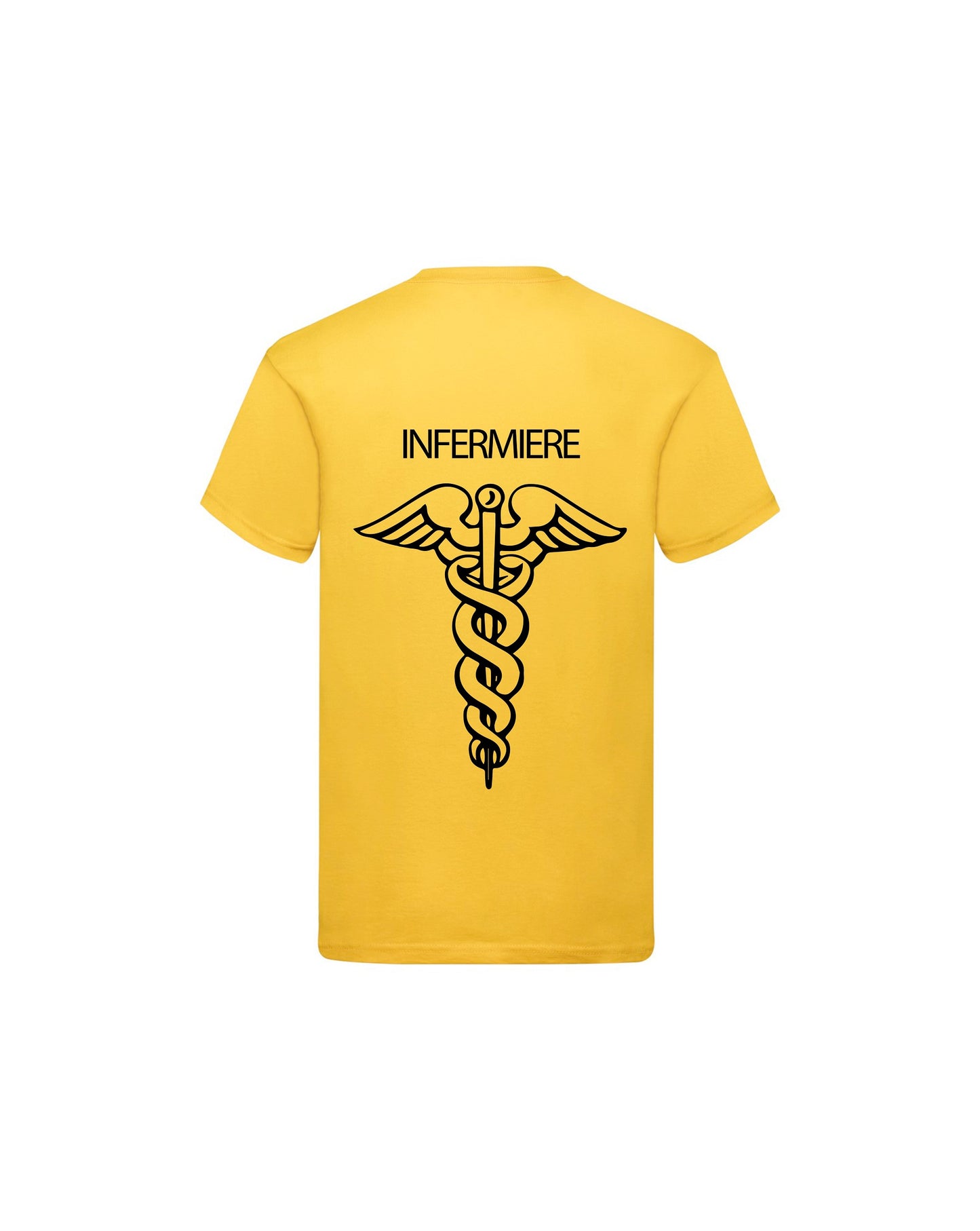 T-Shirt Uomo o Donna Cotone Basic Super vestibilità Top qualità - Ruolo di Infermiere - Personalizzata con Nome