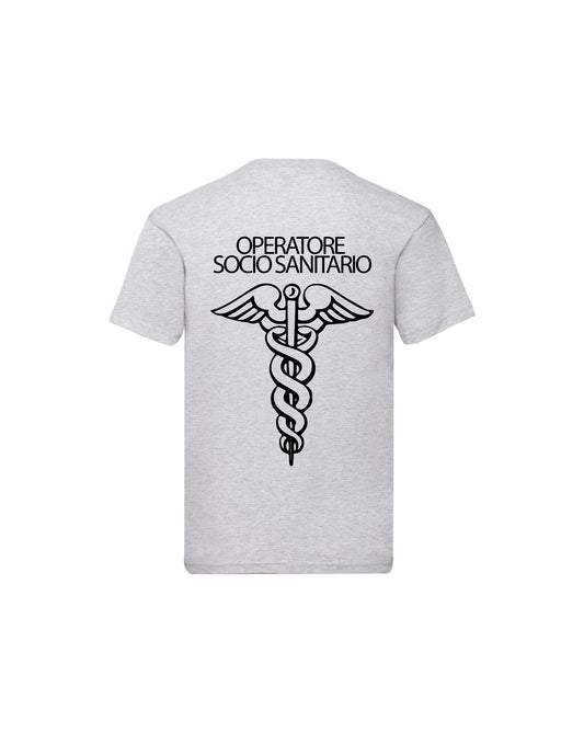 T-Shirt Uomo o Donna Cotone Basic Super vestibilità Top qualità - Ruolo operatore OSS - Personalizzata con Nome