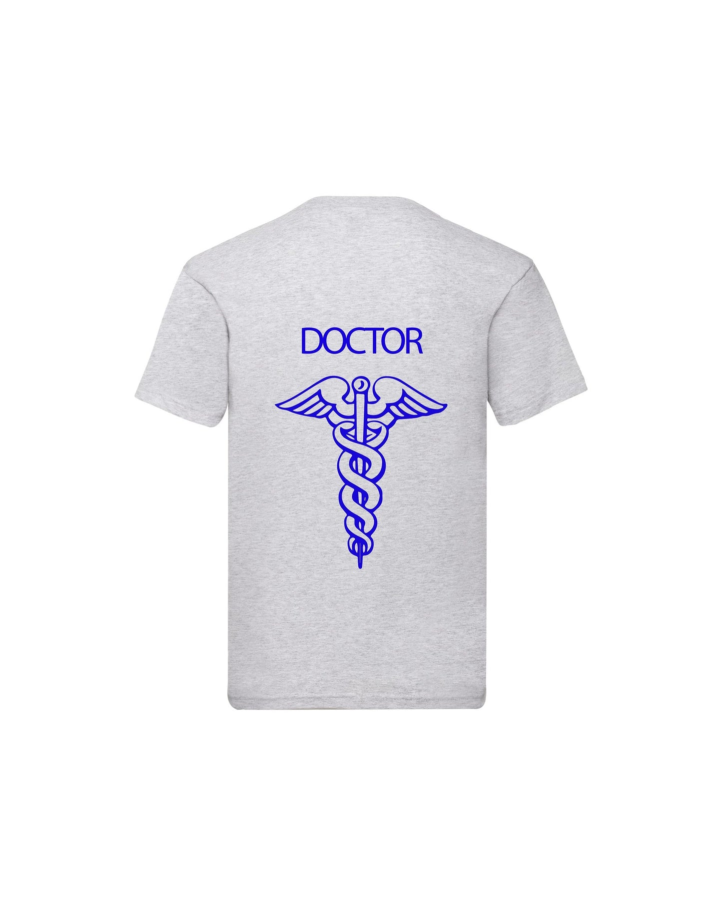 T-Shirt Uomo o Donna Cotone Basic Super vestibilità Top qualità - Ruolo di medico DOCTOR croce - Personalizzata con Nome