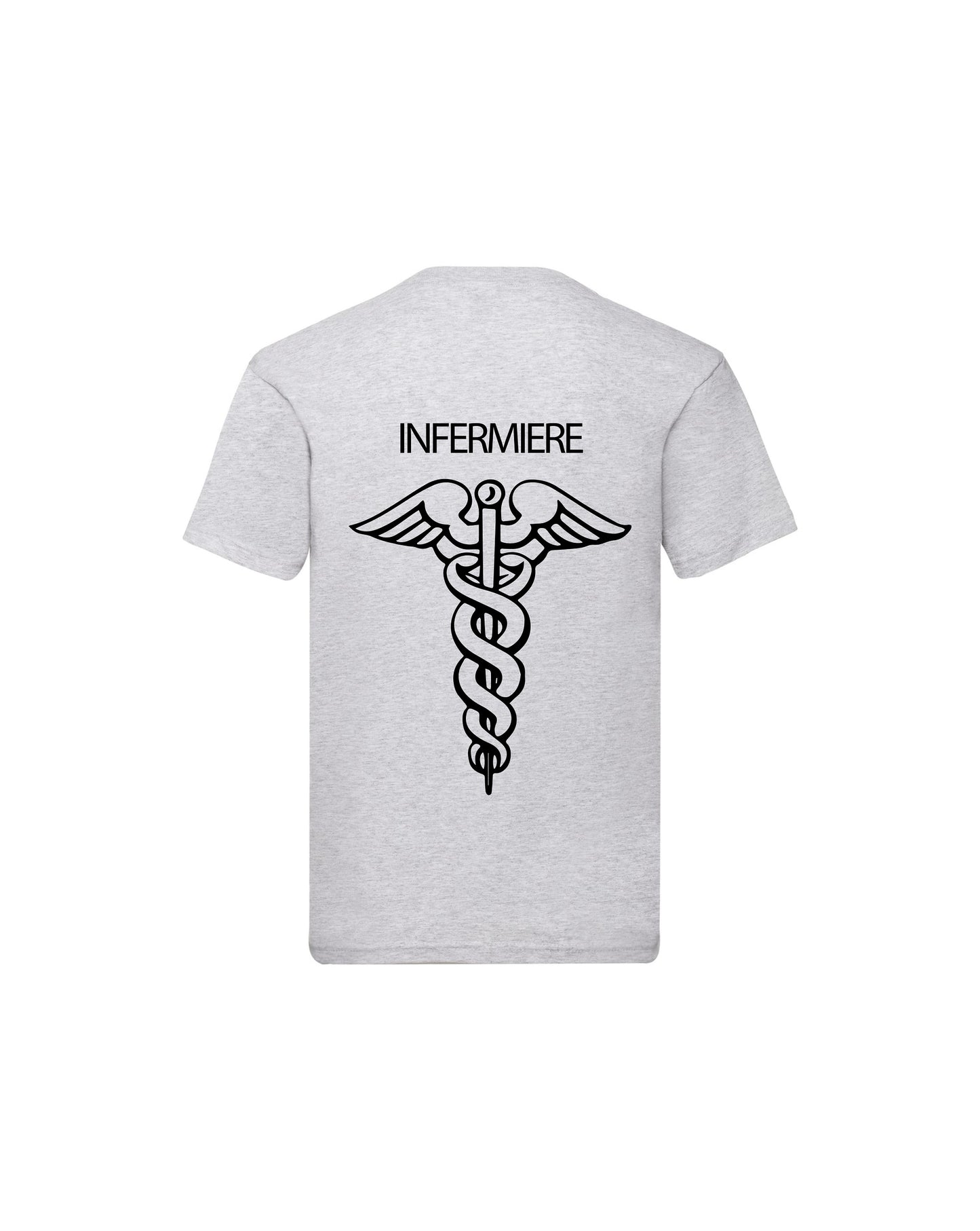 T-Shirt Uomo o Donna Cotone Basic Super vestibilità Top qualità - Ruolo di Infermiere - Personalizzata con Nome