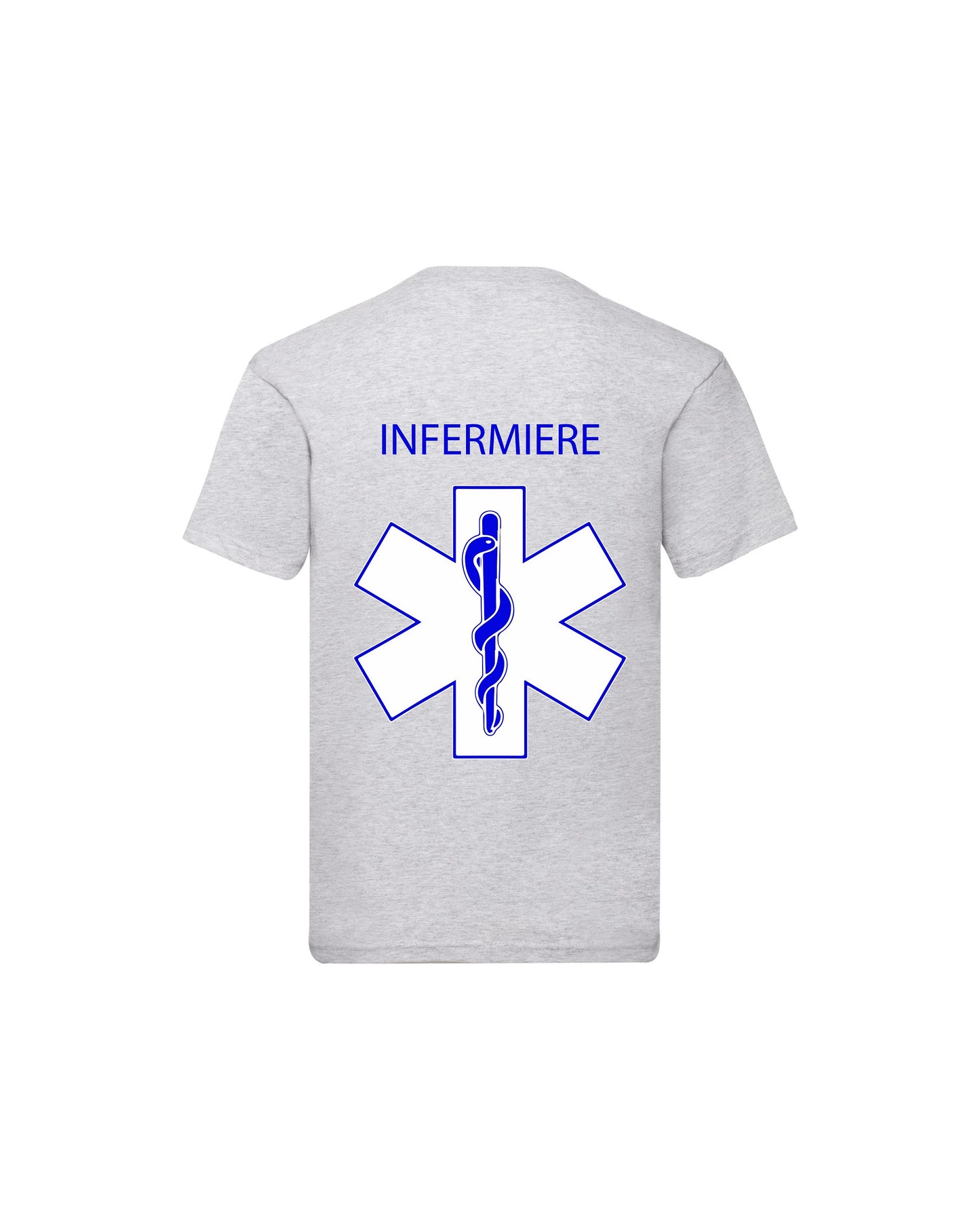 T-Shirt Uomo o Donna Cotone Basic Super vestibilità Top qualità - Ruolo di Infermiere Croce - Personalizzata con Nome