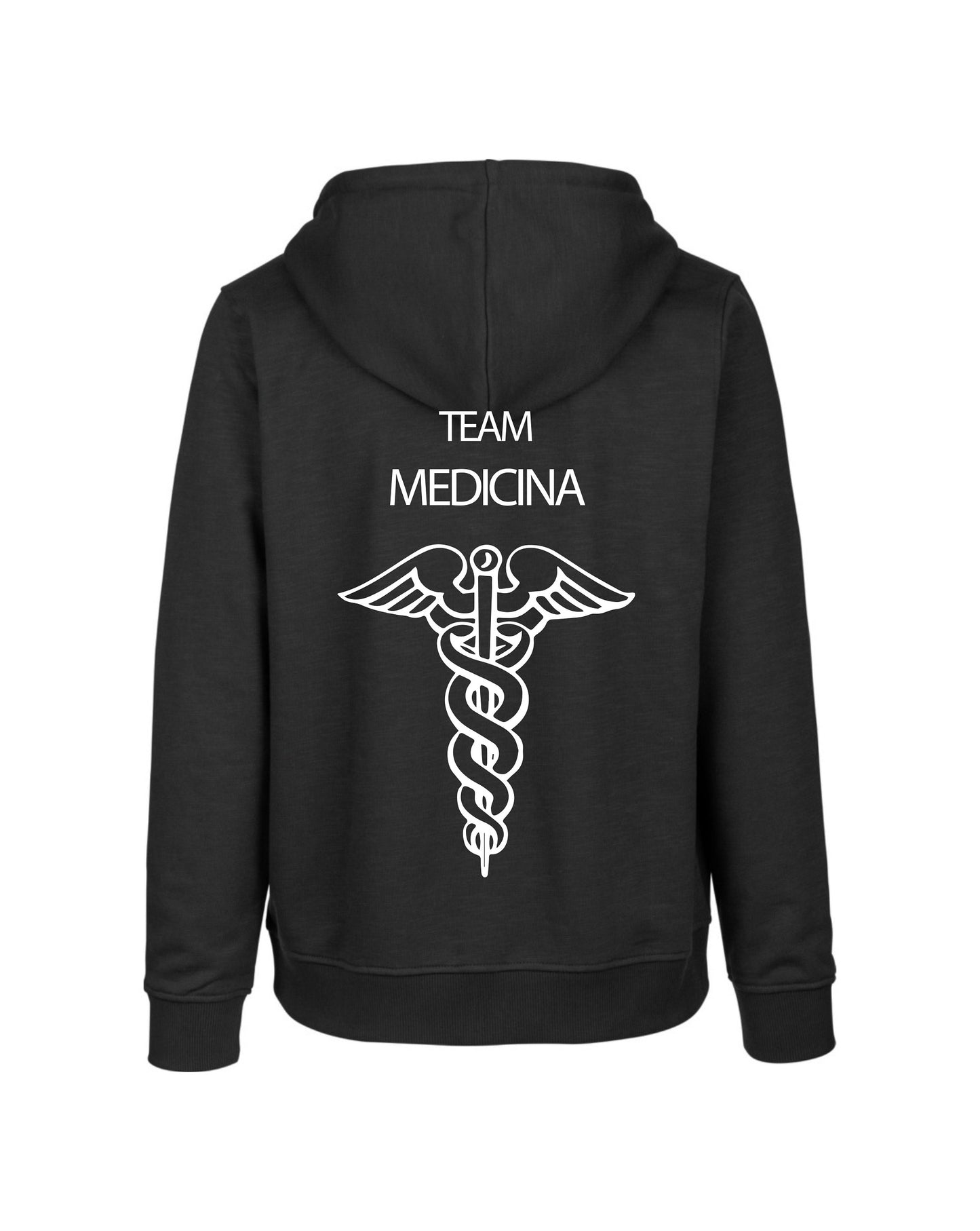Felpa Cappuccio Uomo o Donna Cotone Basic Super vestibilità Top qualità - Team Medicina  - Personalizzata con Nome