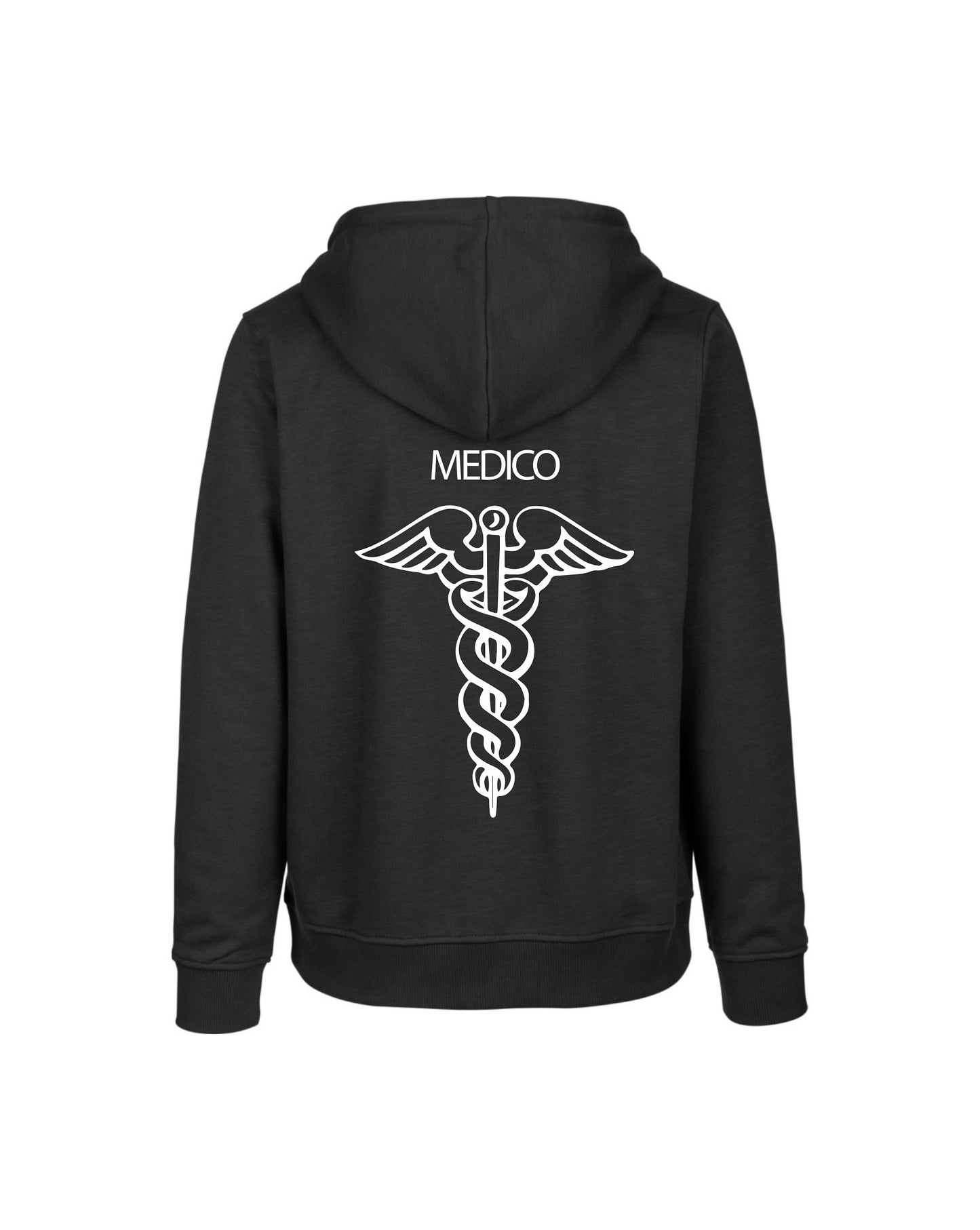 Felpa Cappuccio Uomo o Donna Cotone Basic Super vestibilità Top qualità - Ruolo di Medico - Personalizzata con Nome