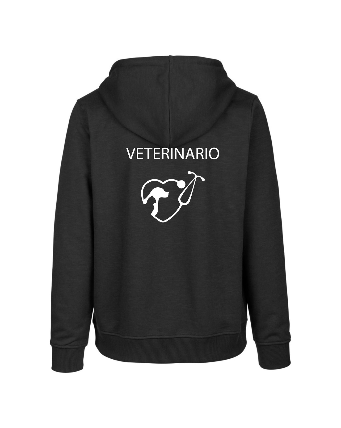 Felpa Cappuccio Uomo o Donna Cotone Basic Super vestibilità Top qualità - Ruolo Veterinario - Personalizzata con Nome