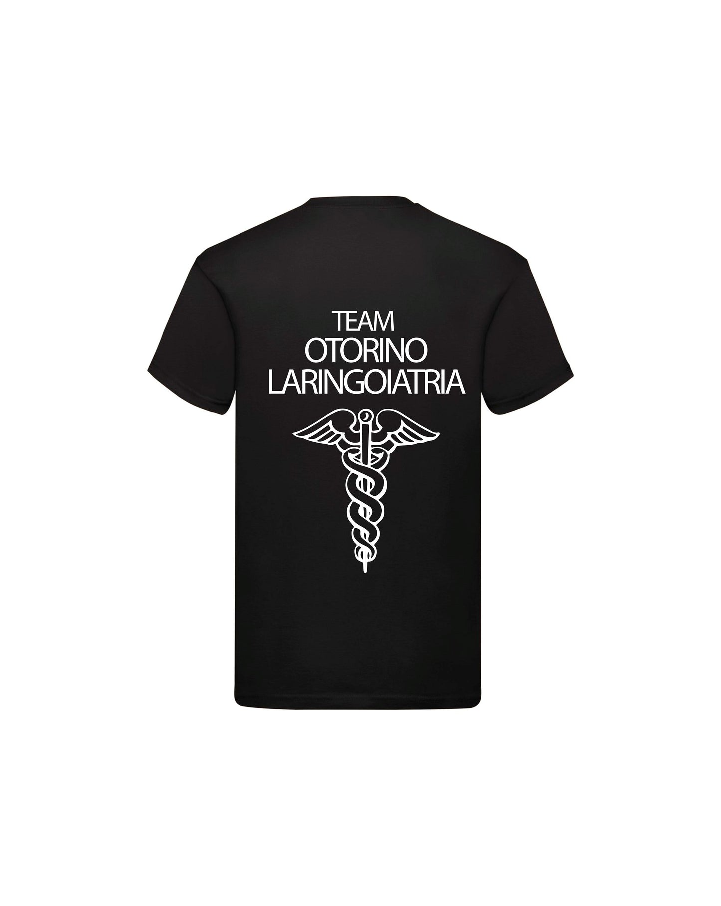 T-Shirt Uomo o Donna Cotone Basic Super vestibilità Top qualità - Team otorinolaringoiatria - Personalizzata con Nome