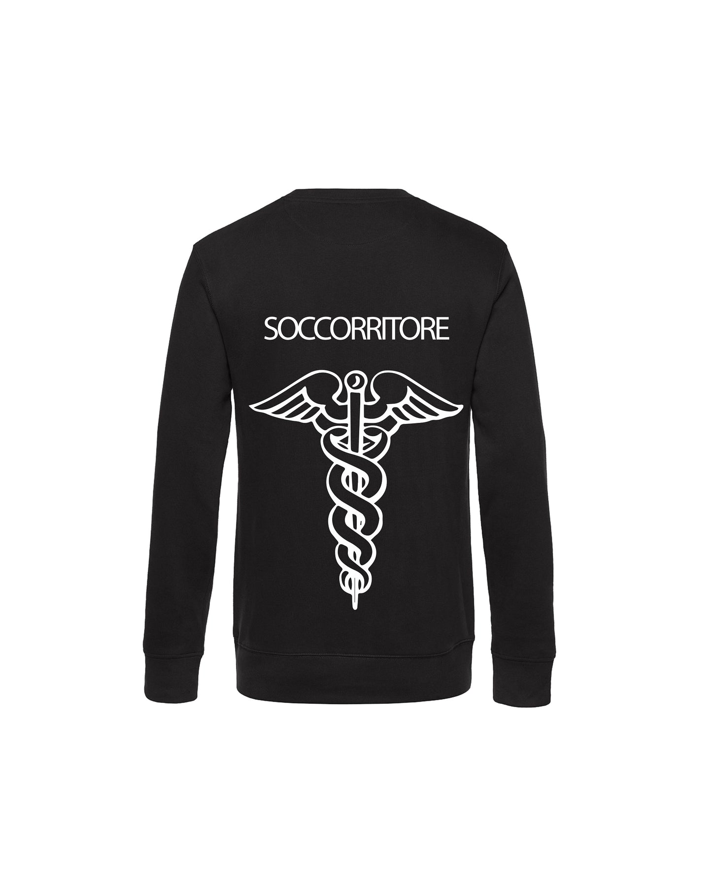 Felpa Girocollo Uomo o Donna Cotone Basic Super vestibilità Top qualità - Ruolo soccorritore - Personalizzata con Nome