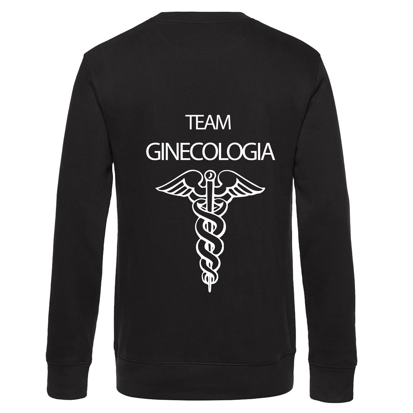Felpa Girocollo Uomo o Donna Cotone Basic Super vestibilità Top qualità - Team ginecologia - Personalizzata con Nome