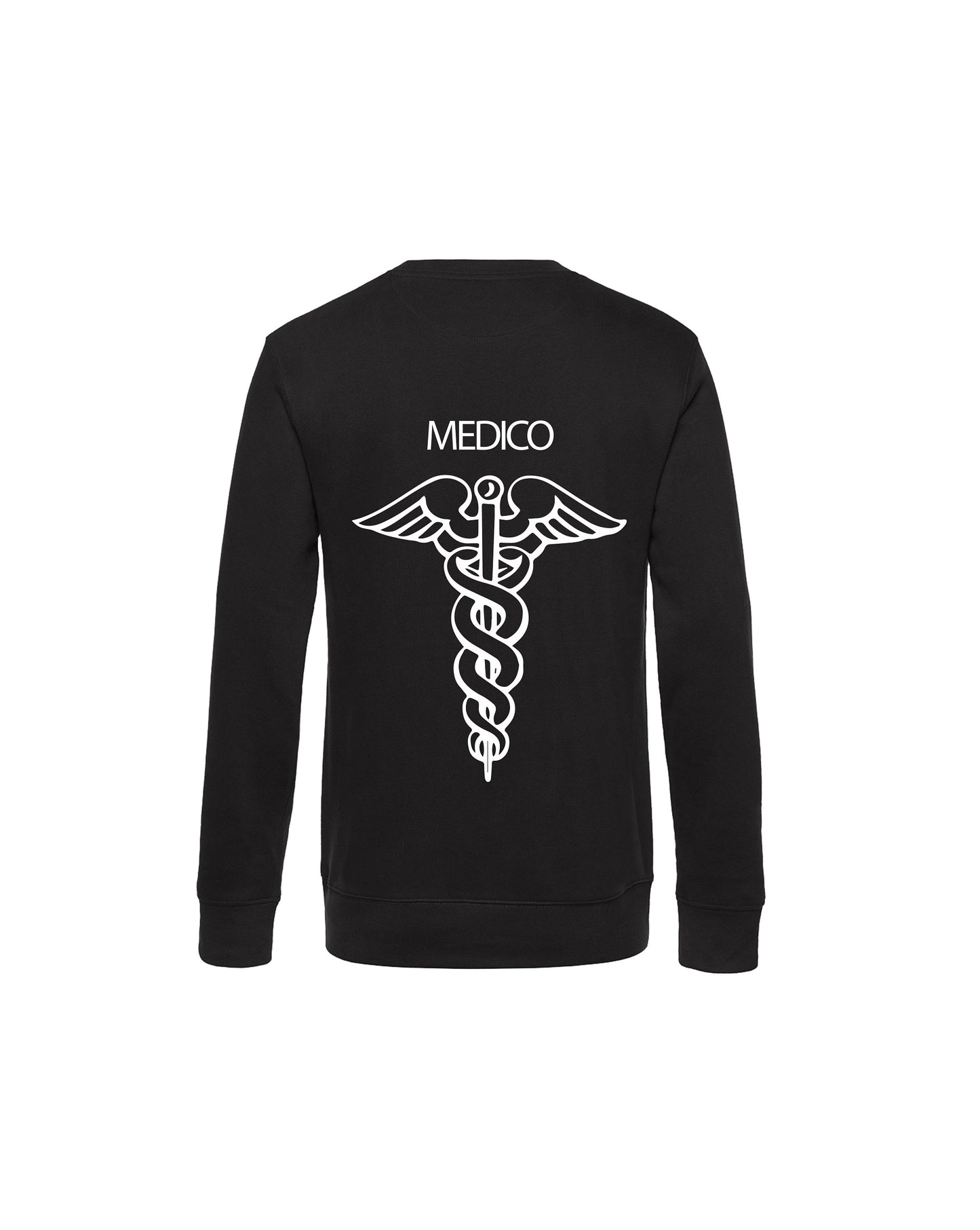 Felpa Girocollo Uomo o Donna Cotone Basic Super vestibilità Top qualità - Ruolo di Medico - Personalizzata con Nome