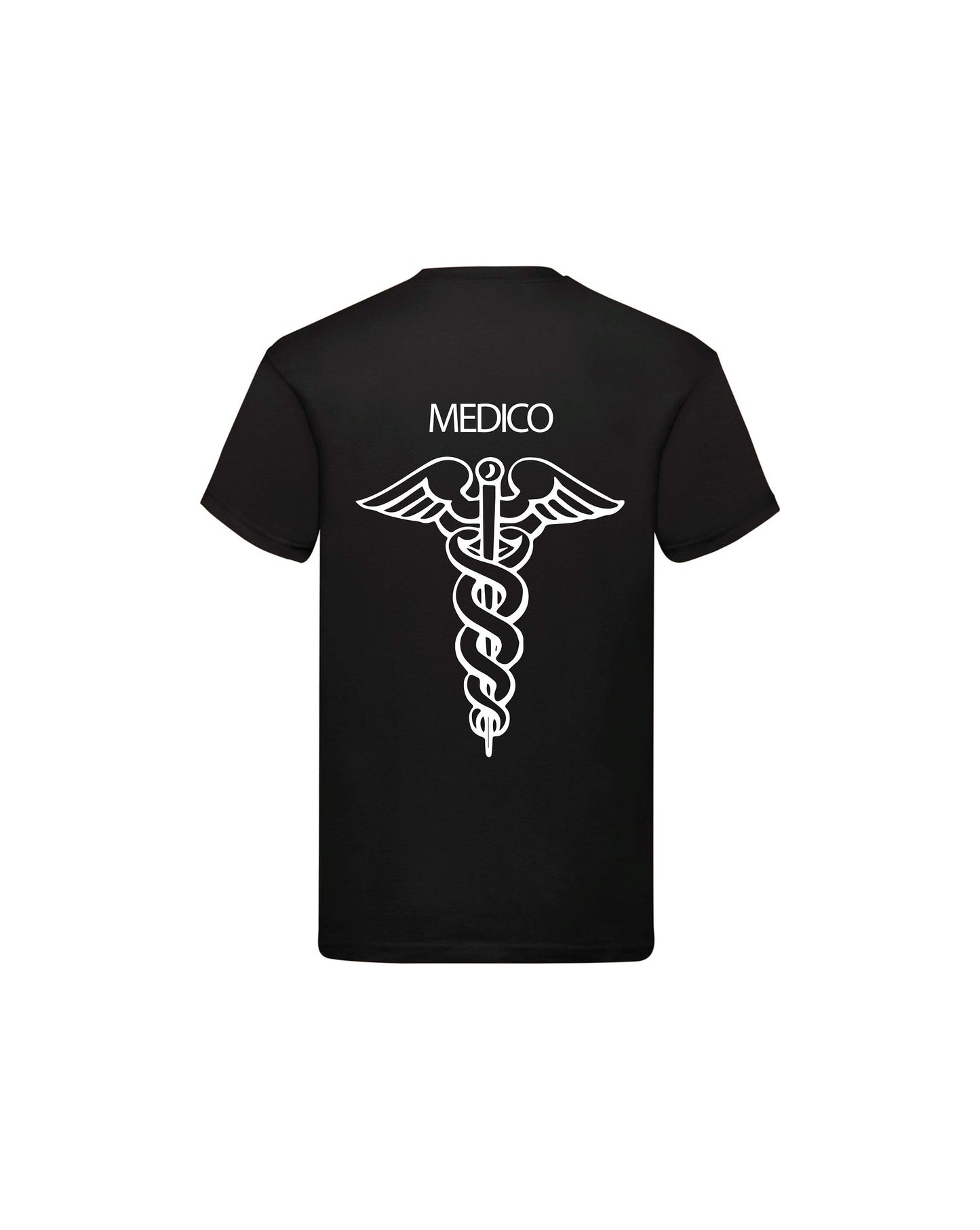 T-Shirt Uomo o Donna Cotone Basic Super vestibilità Top qualità - Ruolo di Medico Croce - Personalizzata con Nome