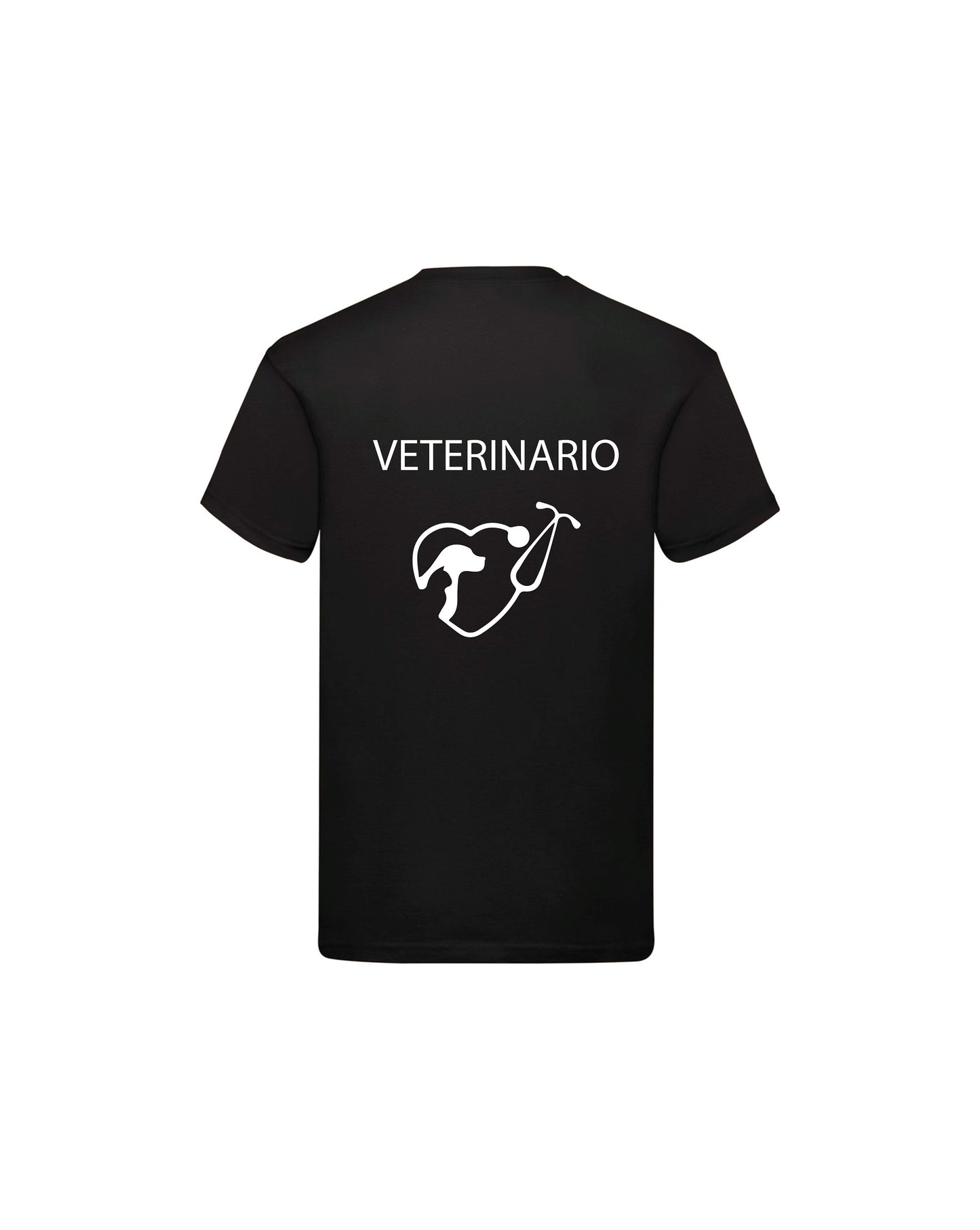 T-Shirt Uomo o Donna Cotone Basic Super vestibilità Top qualità - Ruolo Veterinario - Personalizzata con Nome