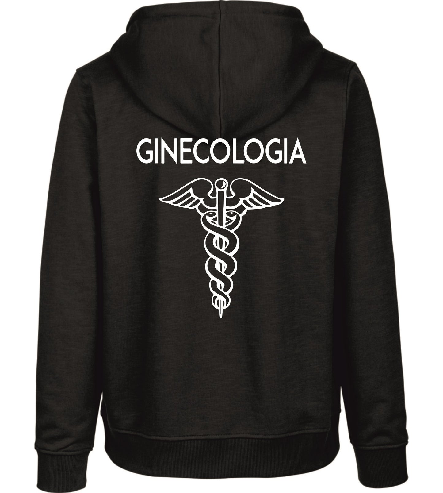 Felpa Cappuccio Uomo o Donna Cotone Basic Super vestibilità Top qualità - Operatore Ginecologia - Personalizzata con Nome