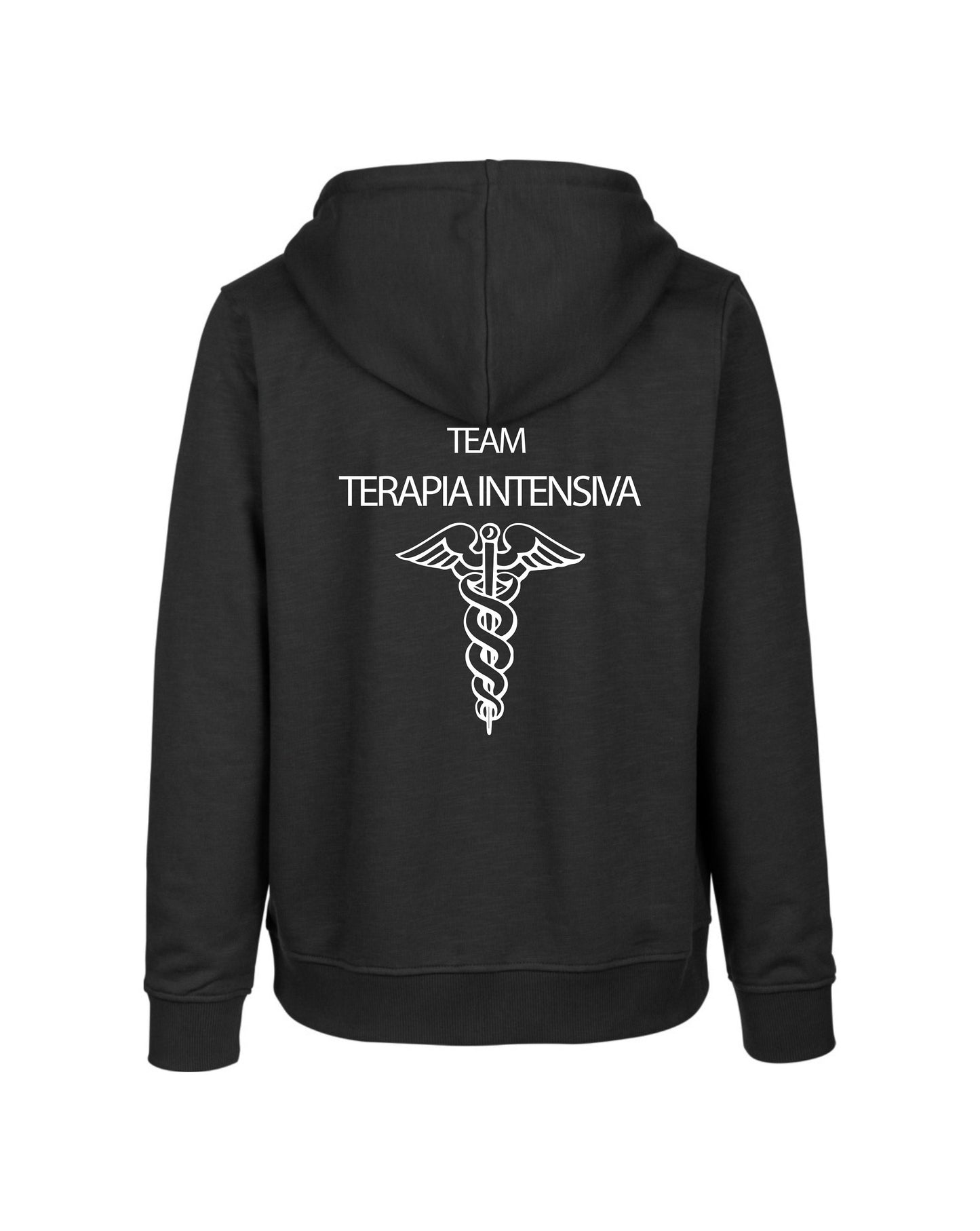 Felpa Cappuccio Uomo o Donna Cotone Basic Super vestibilità Top qualità - Team Rianimazione - Personalizzata con Nome