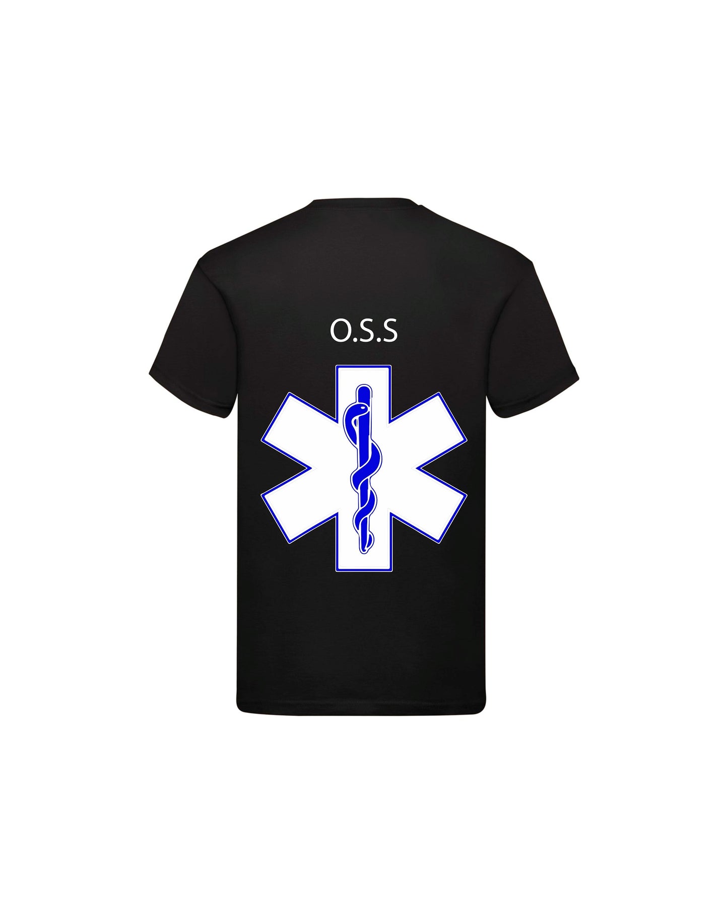 T-Shirt Uomo o Donna Cotone Basic Super vestibilità Top qualità - Ruolo operatore OSS Croce - Personalizzata con Nome