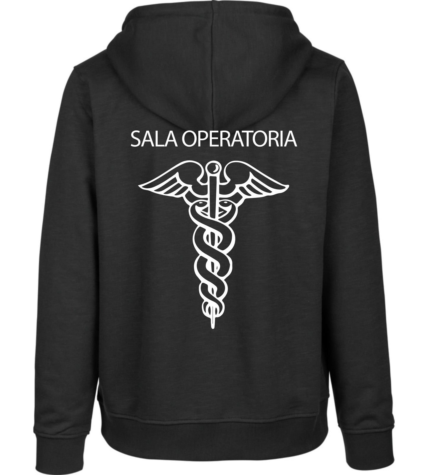 Felpa Cappuccio Uomo o Donna Cotone Basic Super vestibilità Top qualità - Operatore Sala Operatoria - Personalizzata con Nome