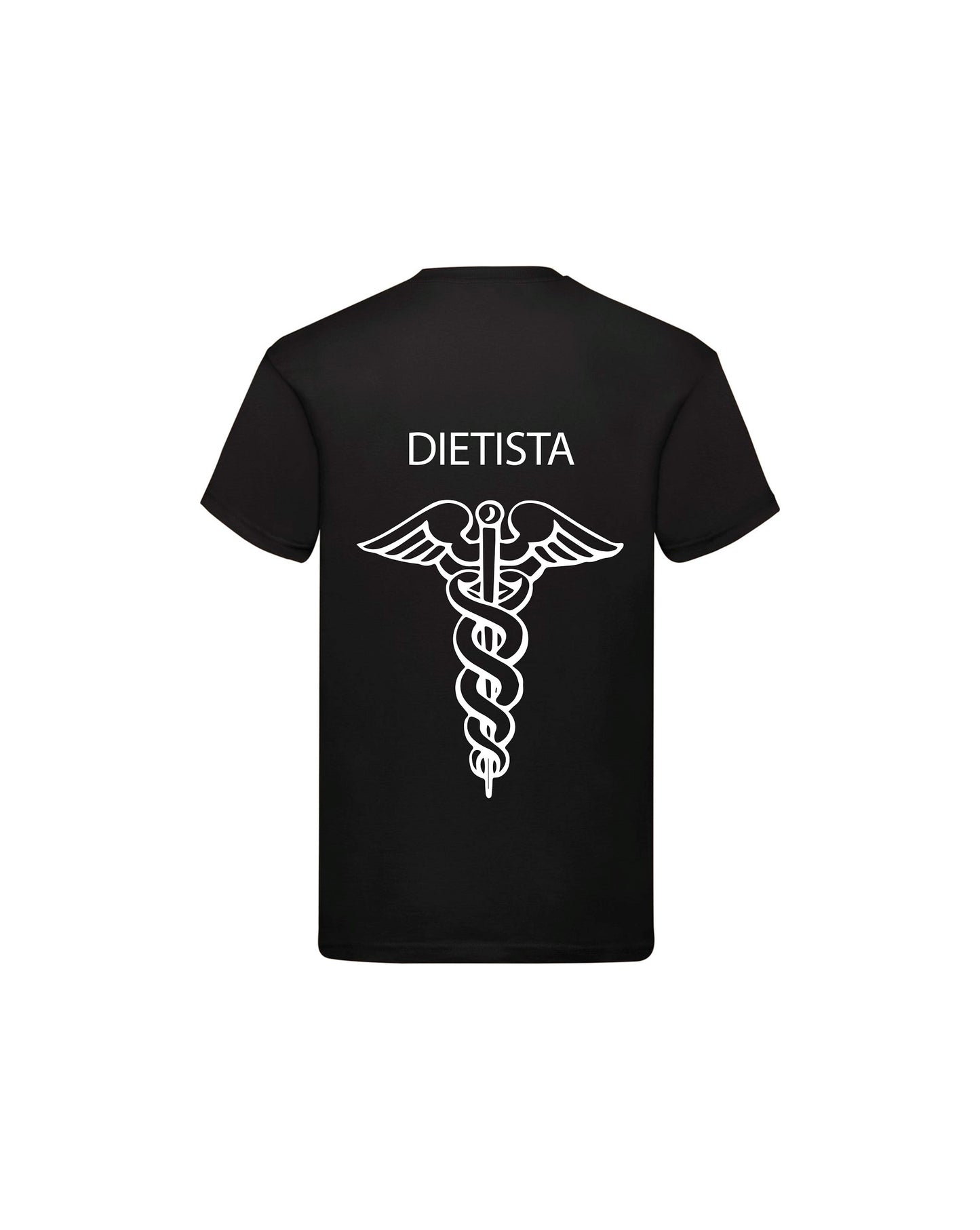 T-Shirt Uomo o Donna Cotone Basic Super vestibilità Top qualità - Ruolo dietista - Personalizzata con Nome