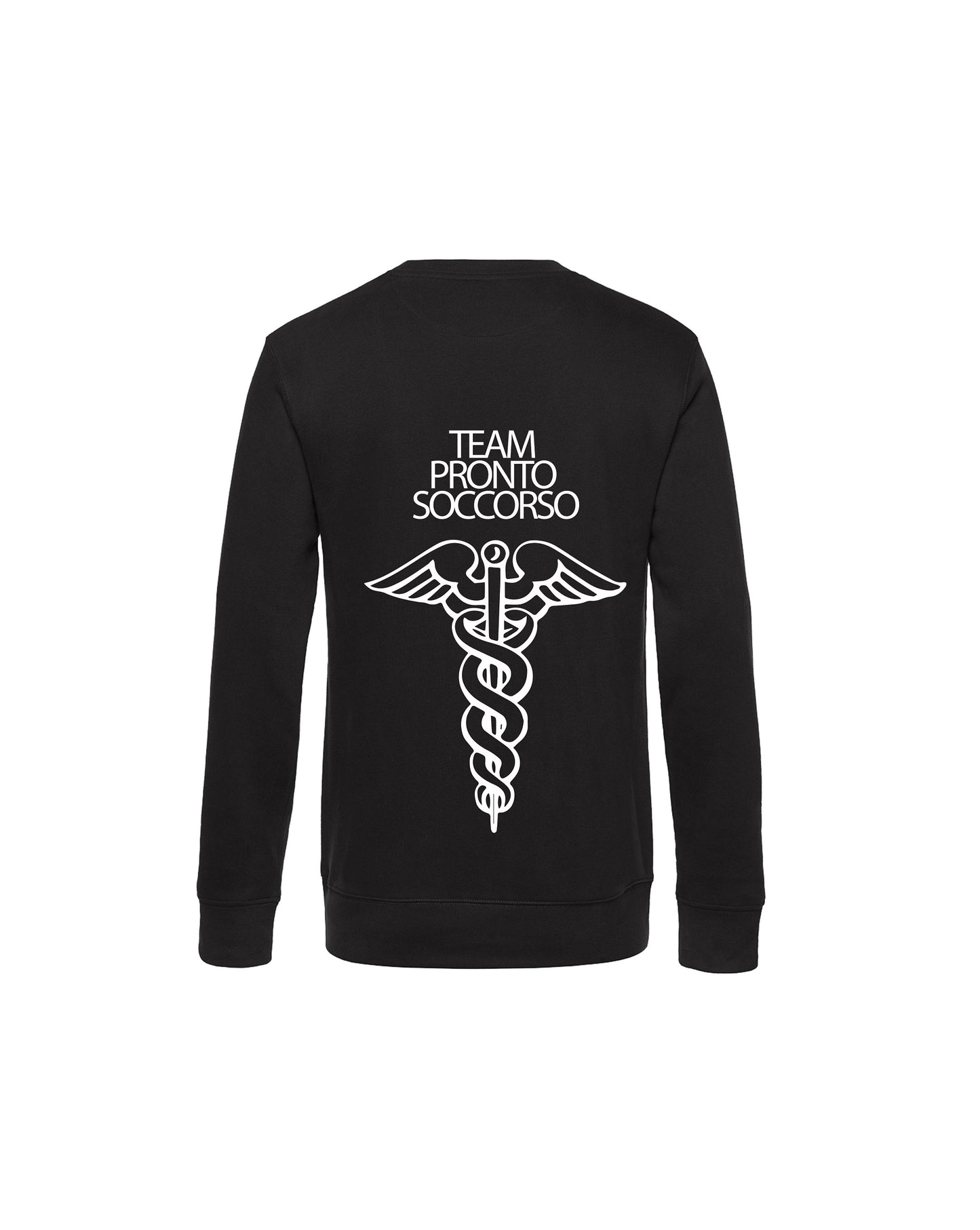 Felpa Girocollo Uomo o Donna Cotone Basic Super vestibilità Top qualità - Team Pronto Soccorso - Personalizzata con Nome