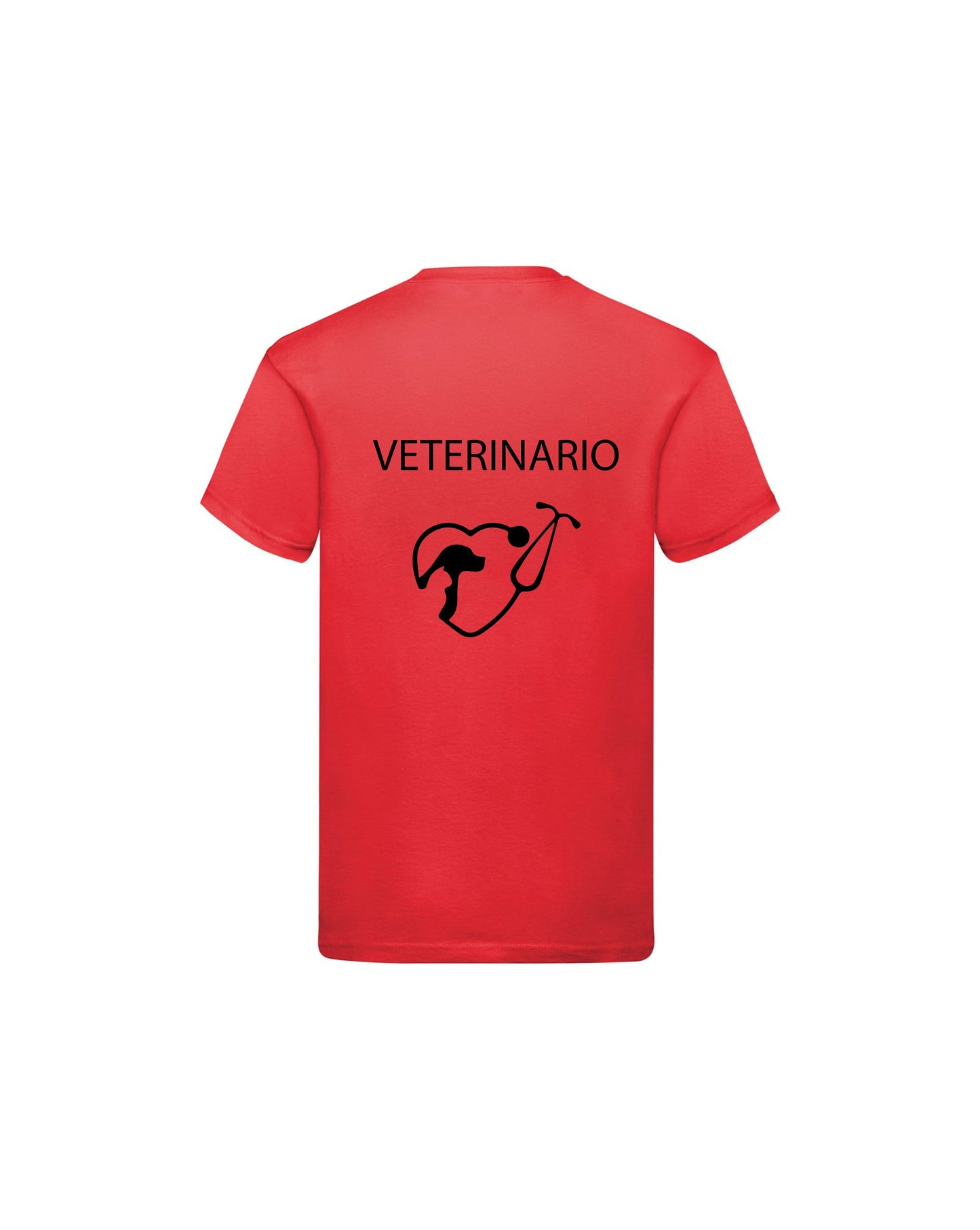 T-Shirt Uomo o Donna Cotone Basic Super vestibilità Top qualità - Ruolo Veterinario - Personalizzata con Nome
