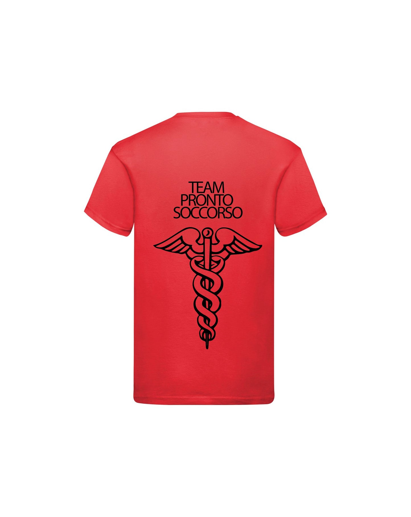 T-Shirt Uomo o Donna Cotone Basic Super vestibilità Top qualità - Team Pronto Soccorso - Personalizzata con Nome