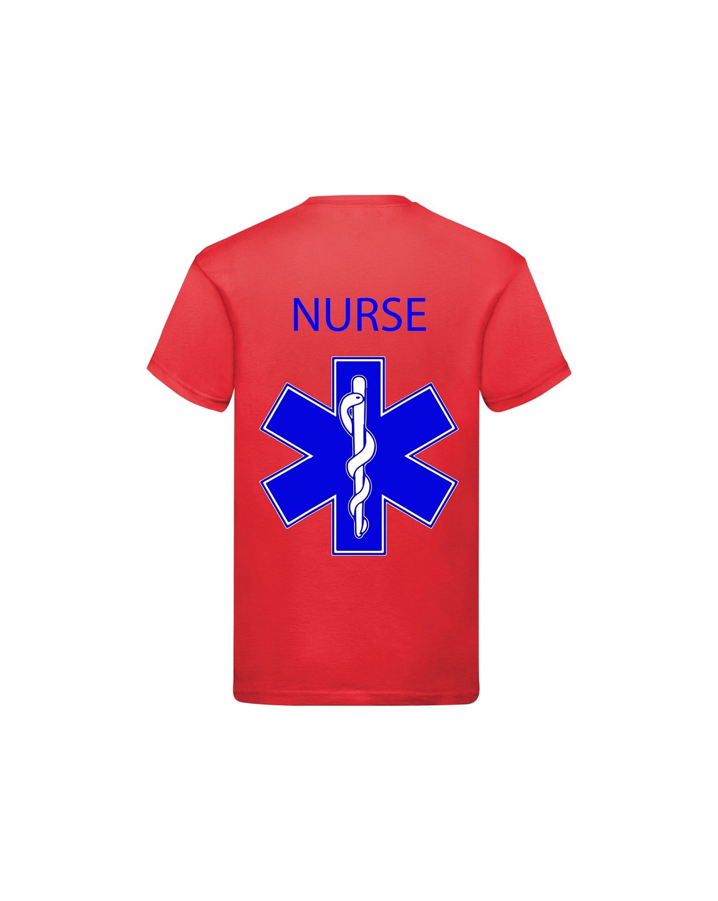 T-Shirt Uomo o Donna Cotone Basic Super vestibilità Top qualità - Ruolo NURSE - Personalizzata con Nome