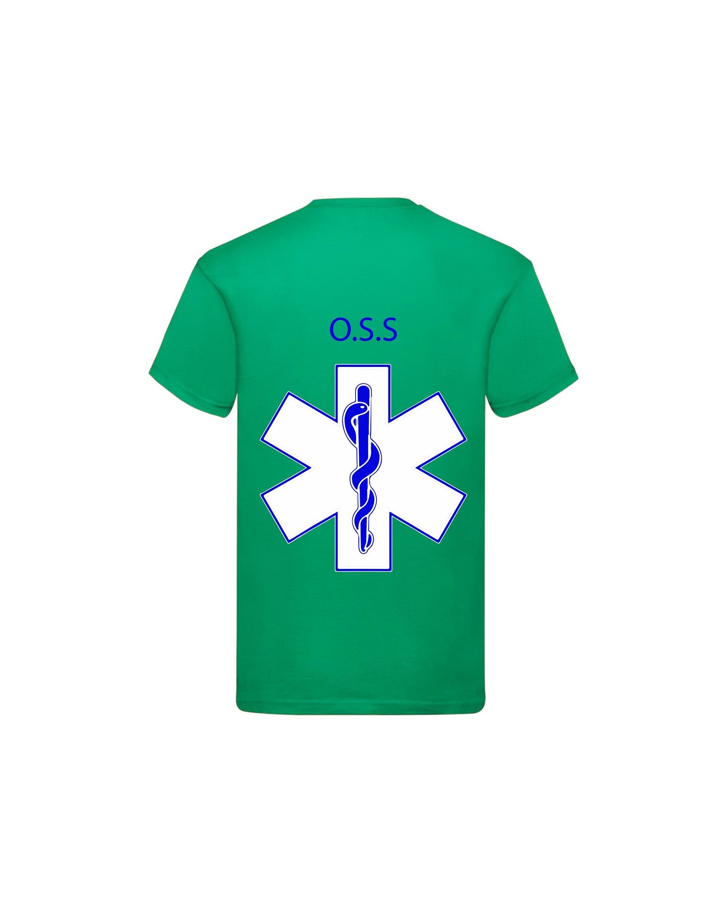 T-Shirt Uomo o Donna Cotone Basic Super vestibilità Top qualità - Ruolo operatore OSS Croce - Personalizzata con Nome