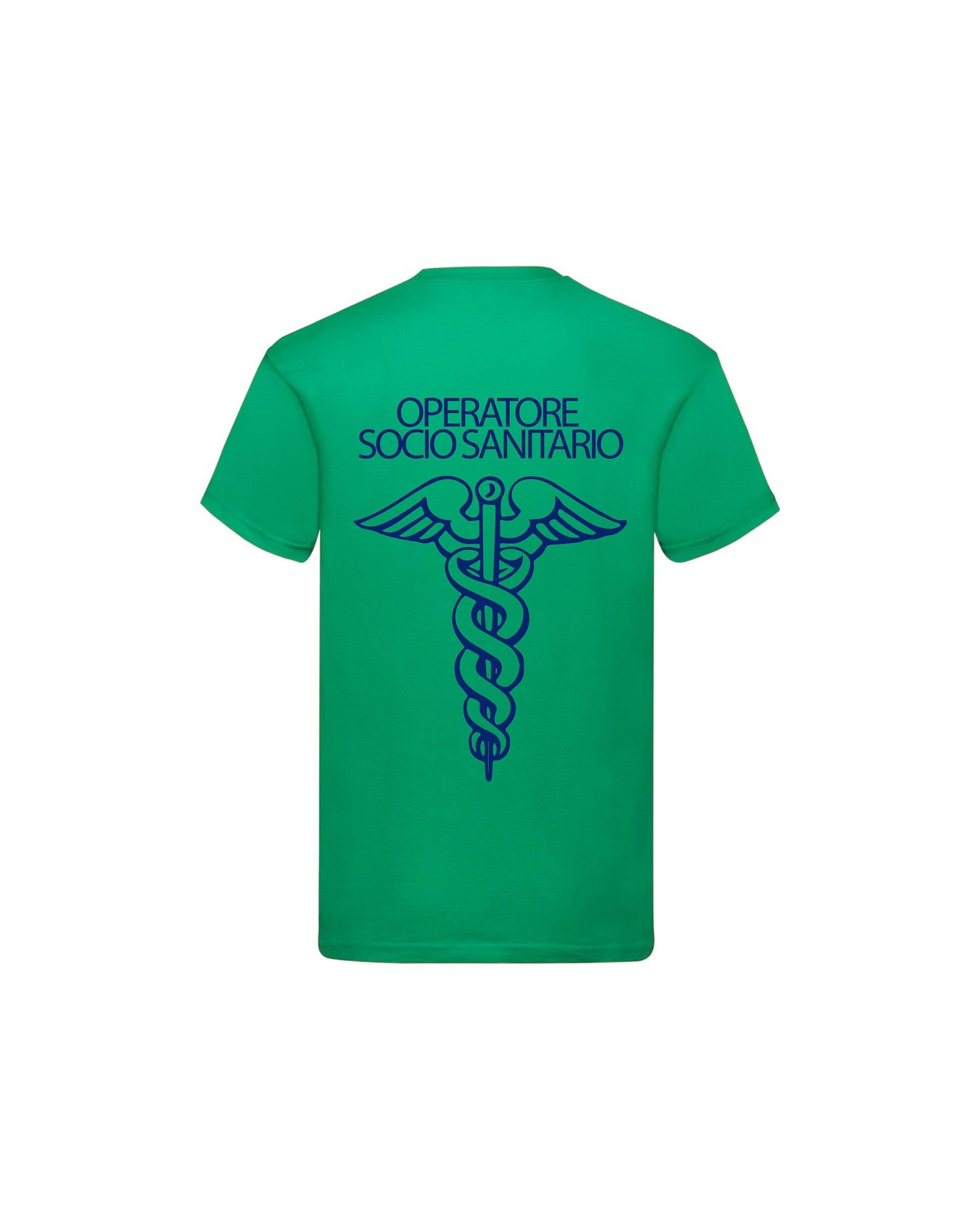 T-Shirt Uomo o Donna Cotone Basic Super vestibilità Top qualità - Ruolo operatore OSS Blu - Personalizzata con Nome