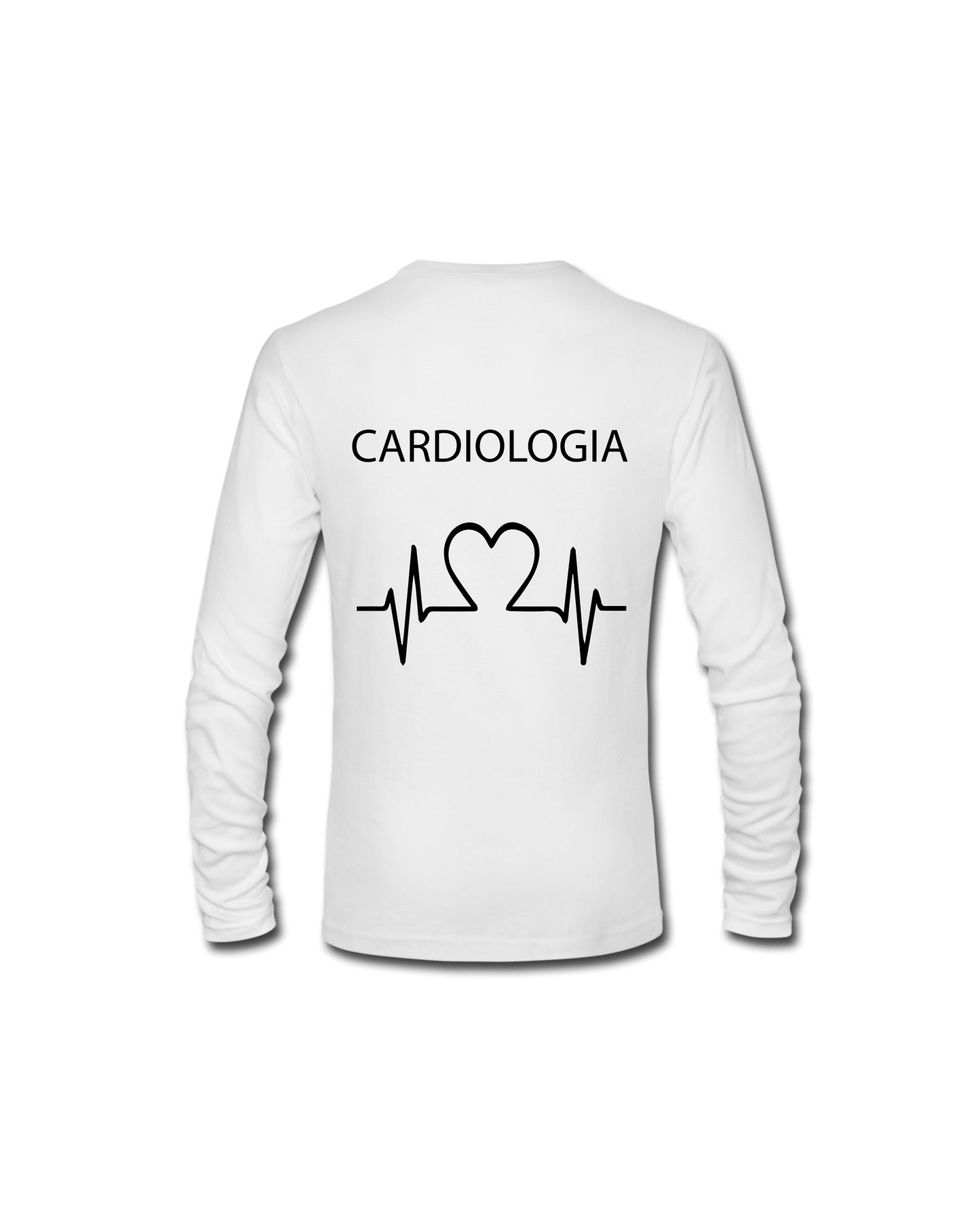 Felpa Girocollo Uomo o Donna Cotone Basic Super vestibilità Top qualità - Cardiologia - Personalizzata con Nome