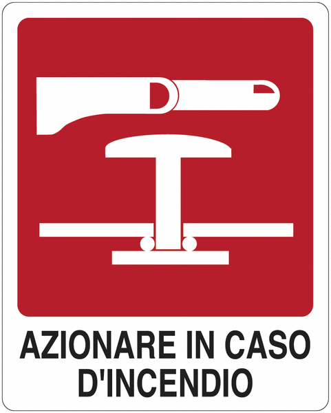 Pulsante allarme antincendio - CARTELLO SEGNALETICO ISO 7010 in Adesivo Resistente, Pannello in Forex, Pannello In Alluminio o in Plexiglas