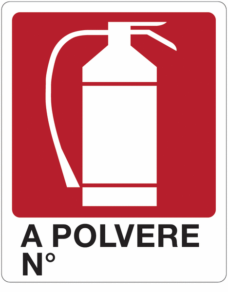 A polvere N° - CARTELLO SEGNALETICO ISO 7010 in Adesivo Resistente, Pannello in Forex, Pannello In Alluminio o in Plexiglas