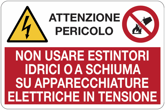 Attenzione pericolo- CARTELLO SEGNALETICO ISO 7010 in Adesivo Resistente, Pannello in Forex, Pannello In Alluminio o in Plexiglas