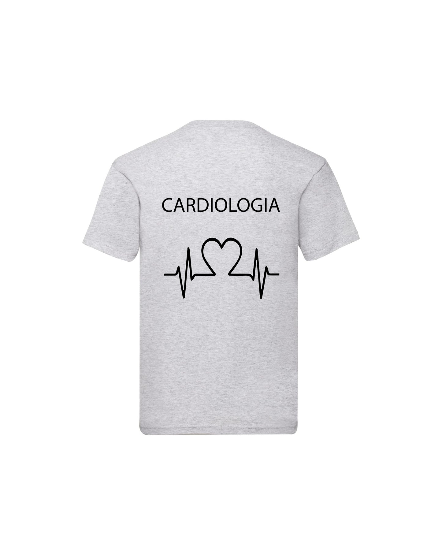 T-Shirt Uomo o Donna Cotone Basic Super vestibilità Top qualità - Cardiologia - Personalizzata con Nome