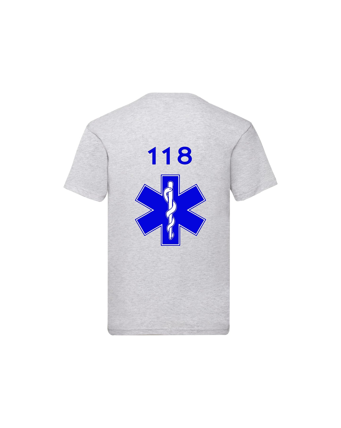 T-Shirt Uomo o Donna Cotone Basic Super vestibilità Top qualità - Ruolo soccorritore 118 - Personalizzata con Nome