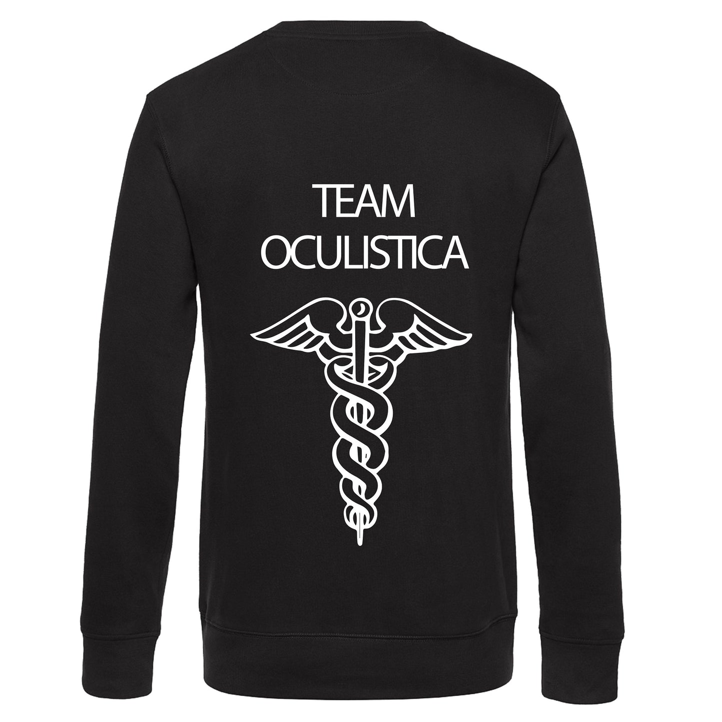 Felpa Girocollo Uomo o Donna Cotone Basic Super vestibilità Top qualità - Team oculistica - Personalizzata con Nome