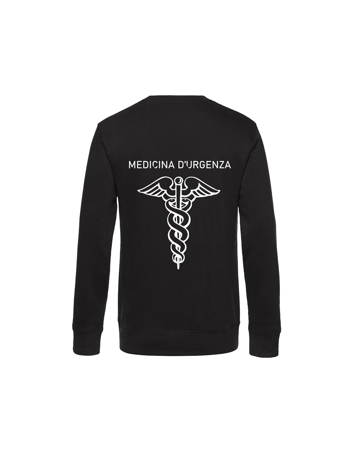 Felpa Girocollo Uomo o Donna Cotone Basic Super vestibilità Top qualità - Operatore Medicina d'urgenza - Personalizzata con Nome