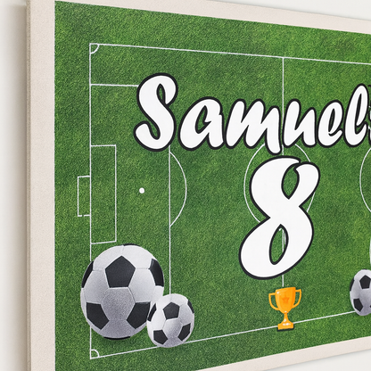 GLOBAL STRISCIONE FONDALE COMPLEANNO - Calcio Pallone - STRISCIONE PERSONALIZZATO IN CARTA O IN BANNER PVC ANCHE DA ESTERNO GARANZIA 5 ANNI - 02 dettaglio personalizzazione