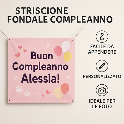 GLOBAL STRISCIONE FONDALE COMPLEANNO - Aristogatti Minou - STRISCIONE PERSONALIZZATO IN CARTA O IN BANNER PVC ANCHE DA ESTERNO GARANZIA 5 ANNI - 04 benefici utilizzo