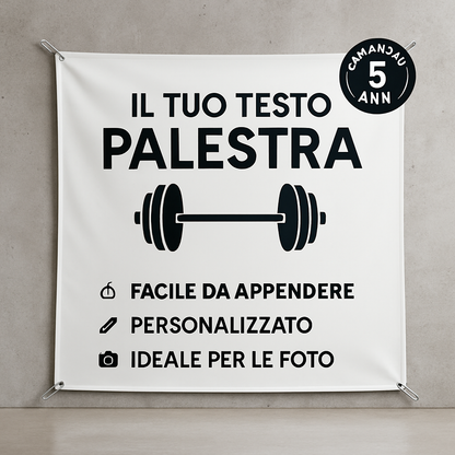 GLOBAL STRISCIONE FONDALE ATTIVITÀ - PALESTRA - PERSONALIZZATO IN CARTA O IN BANNER PVC ANCHE DA ESTERNO GARANZIA 5 ANNI - 04 benefici utilizzo