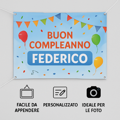 GLOBAL STRISCIONE FONDALE COMPLEANNO - 44 Gatti - STRISCIONE PERSONALIZZATO IN CARTA O IN BANNER PVC ANCHE DA ESTERNO GARANZIA 5 ANNI - 04 benefici utilizzo