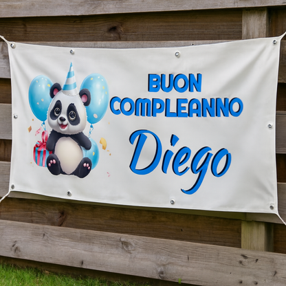 GLOBAL STRISCIONE FONDALE COMPLEANNO - BUON COMPLEANNO CON NOME PERSONALIZZATO - IN CARTA O IN BANNER PVC ANCHE DA ESTERNO GARANZIA 5 ANNI - 04 benefici utilizzo