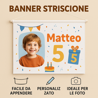 BANNER STRISCIONE compleanno - LEGO - CON FOTO NOME E NUMERO bimbo bambino - 04 benefici utilizzo