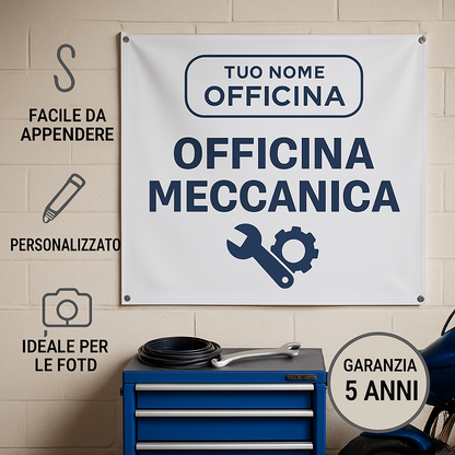 GLOBAL STRISCIONE FONDALE ATTIVITÀ - OFFICINA MECCANICA - PERSONALIZZATO IN CARTA O IN BANNER PVC ANCHE DA ESTERNO GARANZIA 5 ANNI - 04 benefici utilizzo