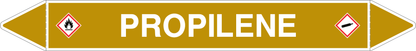 GLOBAL PACCO DA 10 ETICHETTE PER TUBAZIONI - PROPILENE - Etichetta Autoadesiva Resistente
