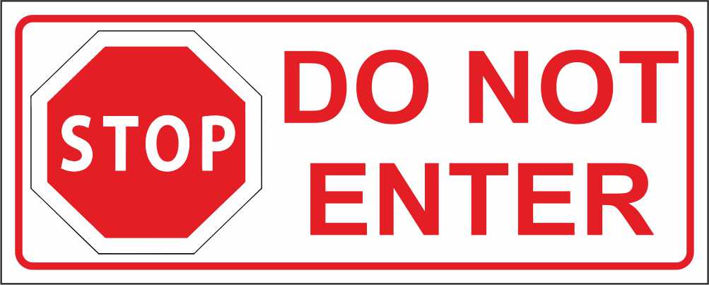 STOP DO NOT ENTER - CARTELLO SEGNALETICO UNI ISO 7010 in Adesivo Resistente, Pannello in Forex, Pannello In Alluminio