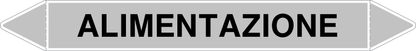 GLOBAL PACCO DA 10 ETICHETTE PER TUBAZIONI - ALIMENTAZIONE - Etichetta Autoadesiva Resistente